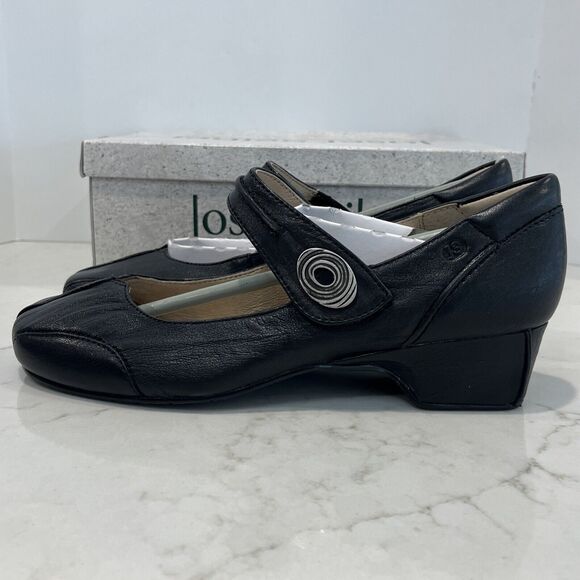 Josef Seibel New Cara Black Leather Mary Jane Shoes 41 US 10-10.5 Pumps Heels - Picture 7 of 15